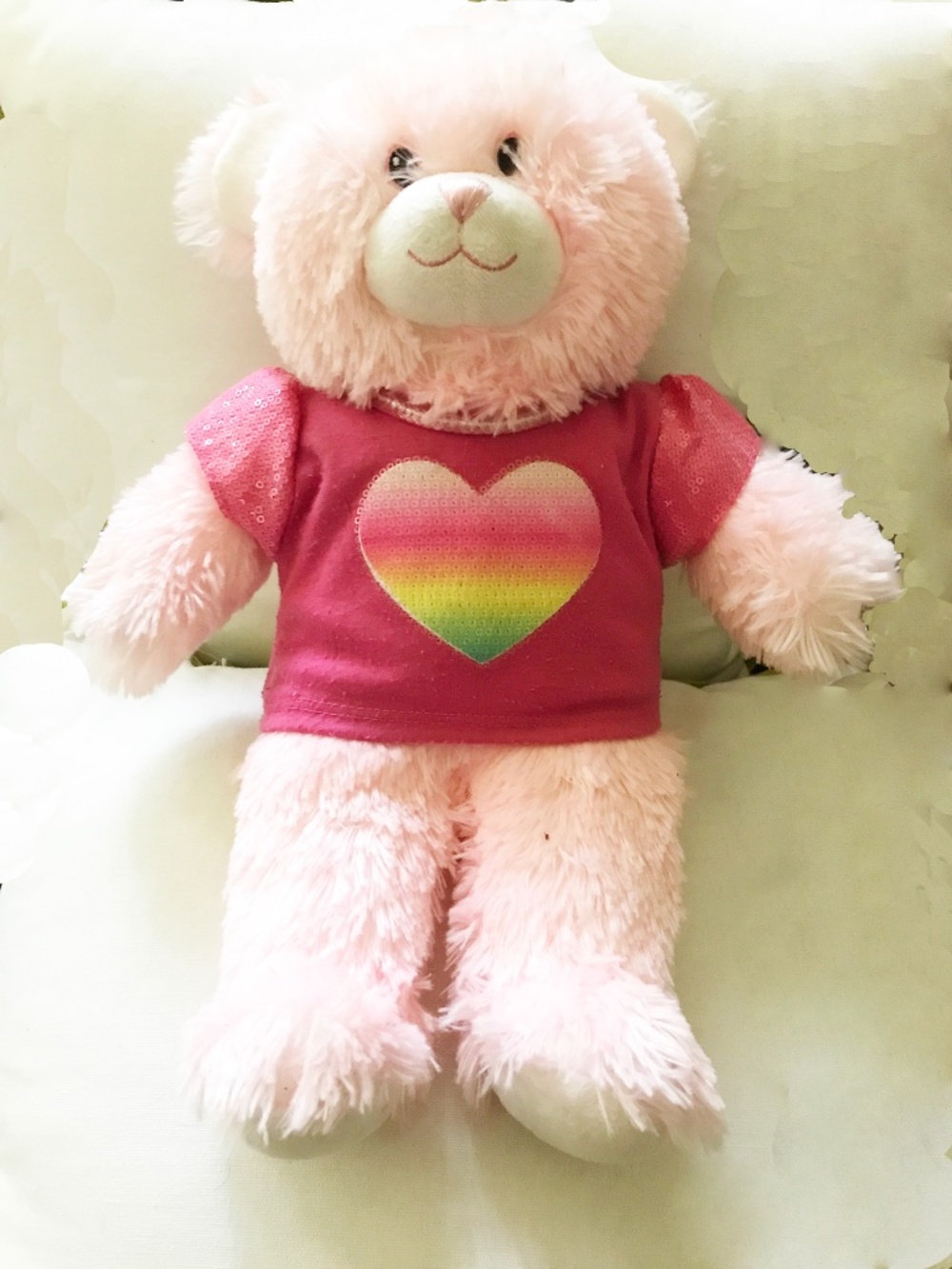 Build-A-Bear Pink Plush Teddy Bear